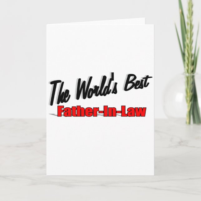 Cartão O melhor sogro do mundo (Frente)