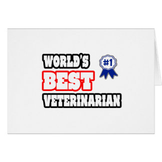 Cartão O melhor veterinário do mundo