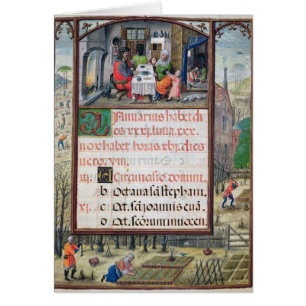 Cartão O mês de janeiro