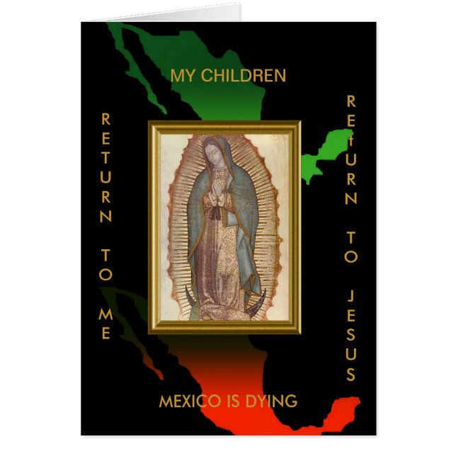 CARTÃO O MÉXICO ESTÁ MORRENDO (Frente)