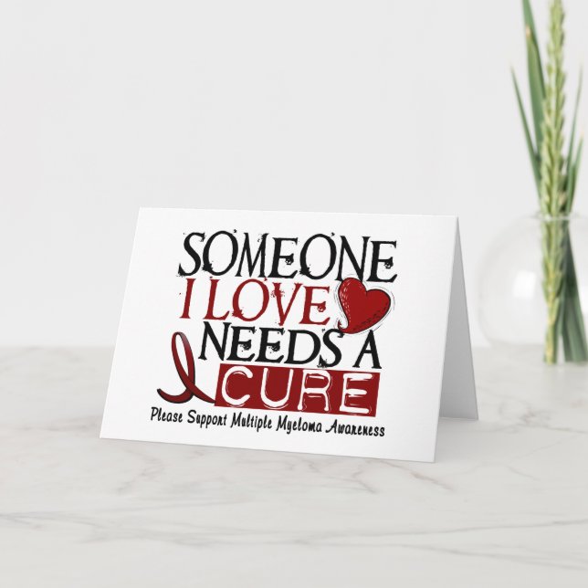Cartão O mieloma múltiplo PRECISA uma CURA 1 (Frente)