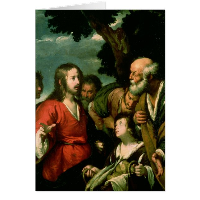 Cartão O milagre dos nacos e dos peixes, c.1630 (Frente)