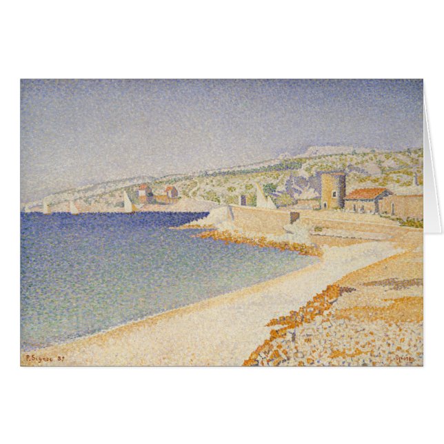 Cartão O molhe em Cassis (Frente Horizontal)