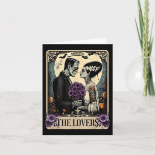 Cartão O Monstro Frankenstein E A Noiva Os Amantes Taro