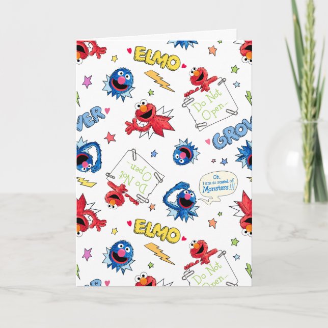 Cartão O monstro no fim deste padrão de história (Frente)