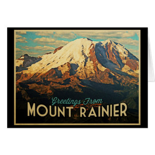 Cartão O Monte Rainier