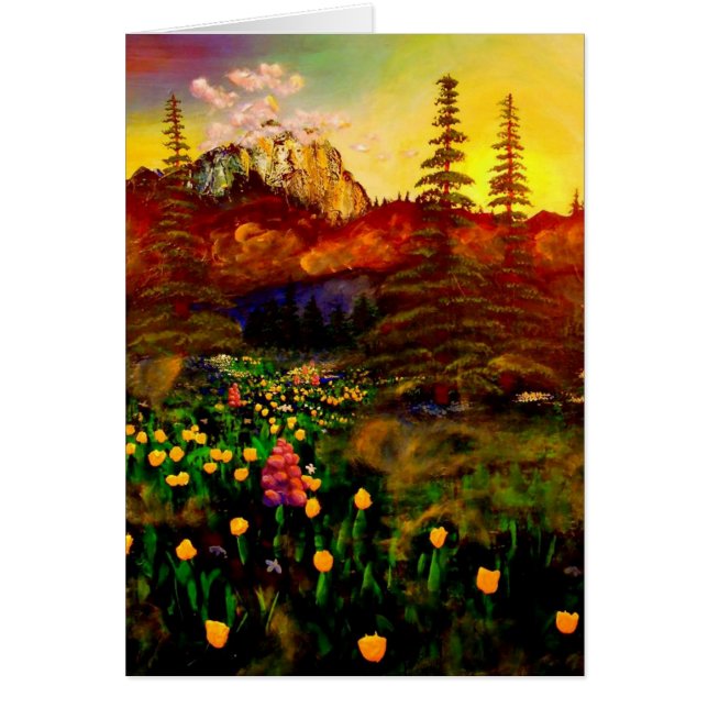 Cartão O Monte Rainier (Frente)