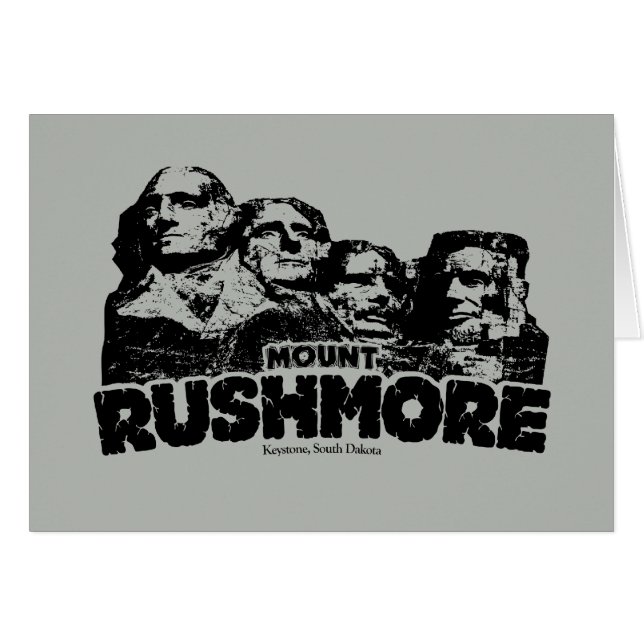 Cartão O Monte Rushmore (Frente horizontal)