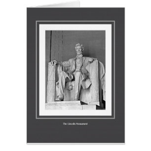 Cartão O monumento de Lincoln