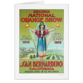 Cartão ò Mostra alaranjada nacional 1912