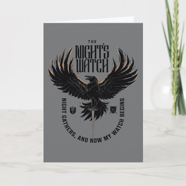 Cartão O Motto do Relógio da Noite (Frente)