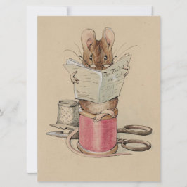 Cartão O mouse tailor (por Beatrix Potter)