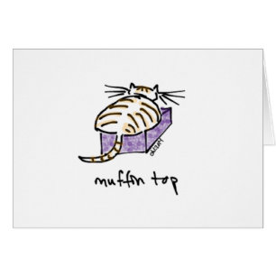 Cartão O muffin Top Cat carda