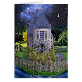 Cartão O mundo da criança do conto de fadas