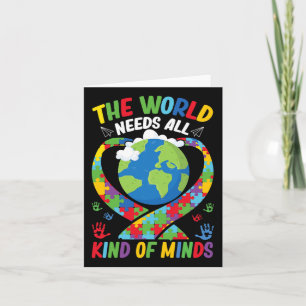Cartão O Mundo Precisa De Todos Os Tipos De Neurodiversid
