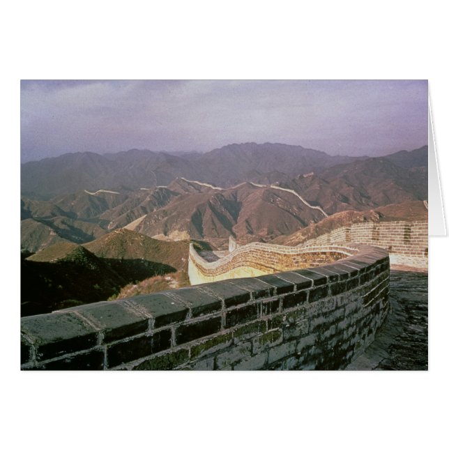 Cartão O muro Excelente da China (Frente Horizontal)