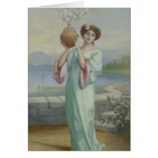 Cartão O musa do primavera