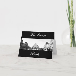 Cartão O museu do Louvre, ~ Notecards de Paris