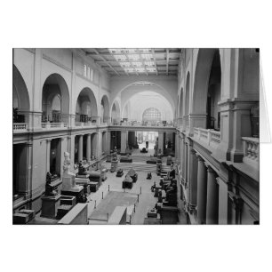 Cartão O museu egípcio (interior) cerca de 1934