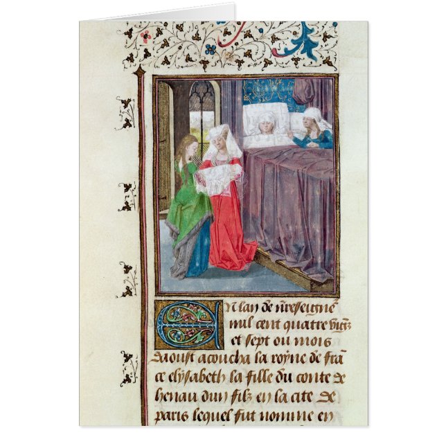 Cartão O nascimento de Louis (Frente)