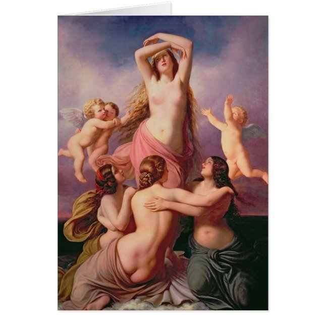 Cartão O nascimento de Venus, 1846 (Frente)