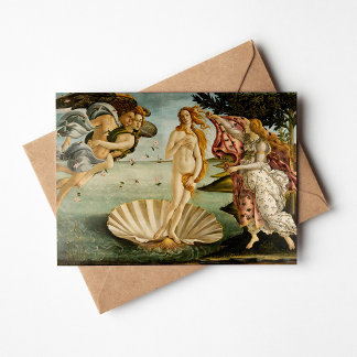 Cartão O Nascimento de Vênus | Botticelli