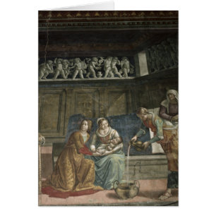 Cartão O nascimento do Virgin, 1485-90