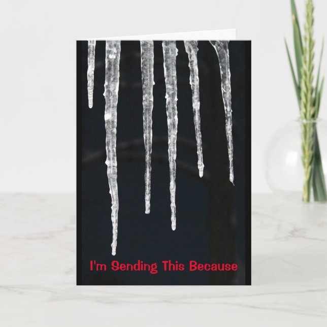 Cartão O Natal do ICY está chegando (Frente)