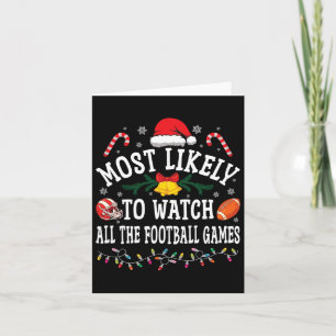 Cartão O Natal Engraçado Mais Provável Para Assistir A To