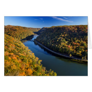 Cartão O New River Gorge em Hawks Nest State Park