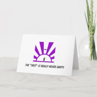 Cartão O ninho vazio