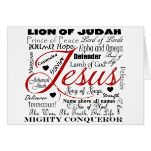 Cartão O nome de Jesus