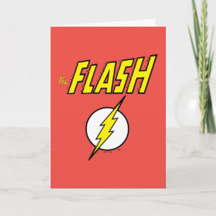 Cartão O Nome do Flash & Logotipo do Raio