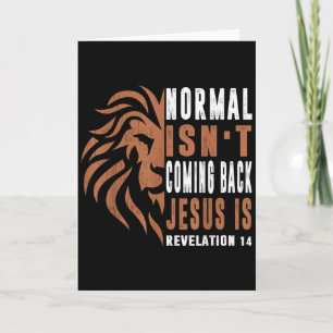 Cartão O Normal Não Está Voltando Jesus É Pai Homens Reli