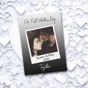 Cartão O nosso primeiro Dia de os namorados, Retro Person