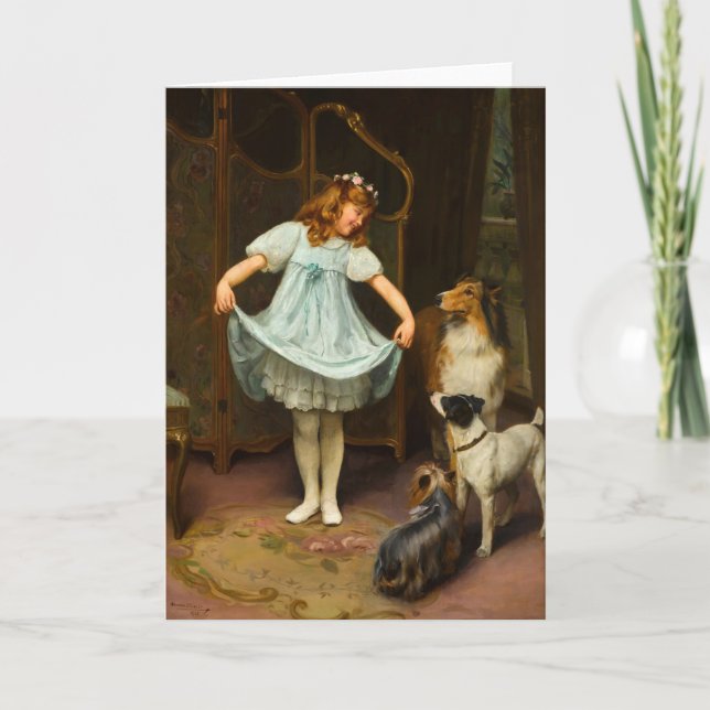 Cartão O Novo Vestido | Arthur John Elsley (Frente)