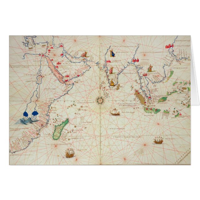 Cartão O Oceano Índico (Frente Horizontal)