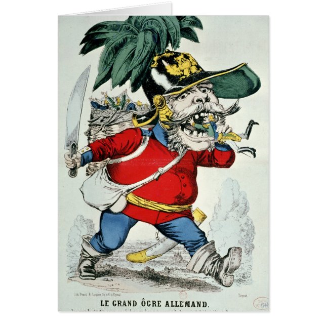 Cartão O ogre alemão gigante (Frente)