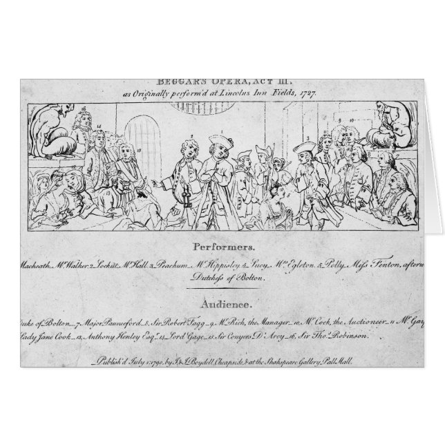 Cartão O Opera do mendigo (Frente Horizontal)