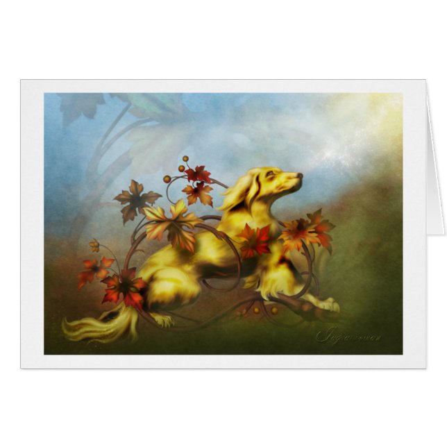 Cartão O "ouro " de Jaguarwoman (Frente Horizontal)