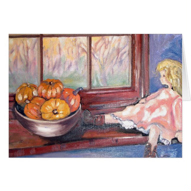 Cartão O outono está aqui (Frente Horizontal)