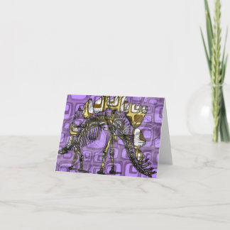 Cartão "O outro dinossauro roxo"