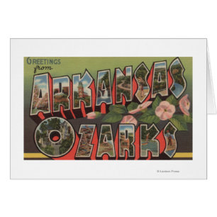 Cartão O Ozarks, Arkansas - grandes cenas da letra