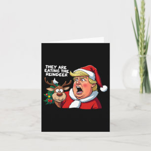 Cartão O Pai Natal Está Comendo A Ré.