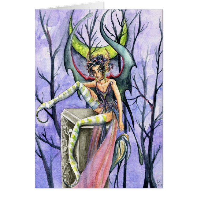 Cartão O país das fadas o mais escuro (Frente)