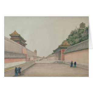 Cartão O palácio imperial em Peking