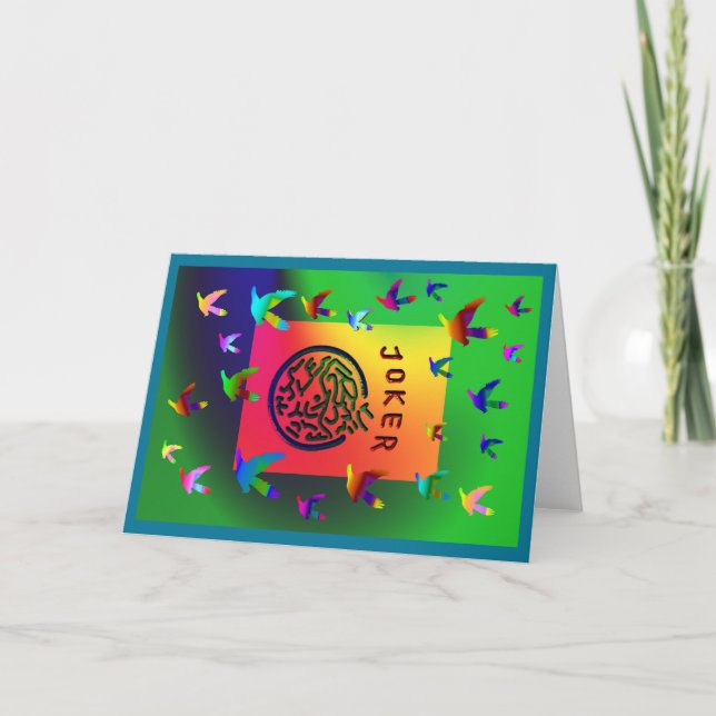 Cartão O palhaço sonha Notecards (Frente)