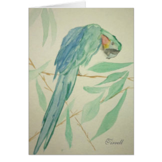 Cartão O papagaio