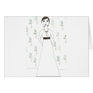 Cartão O papel de parede de Jane Austen