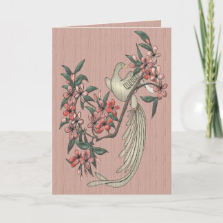 Cartão O Pássaro Cantante